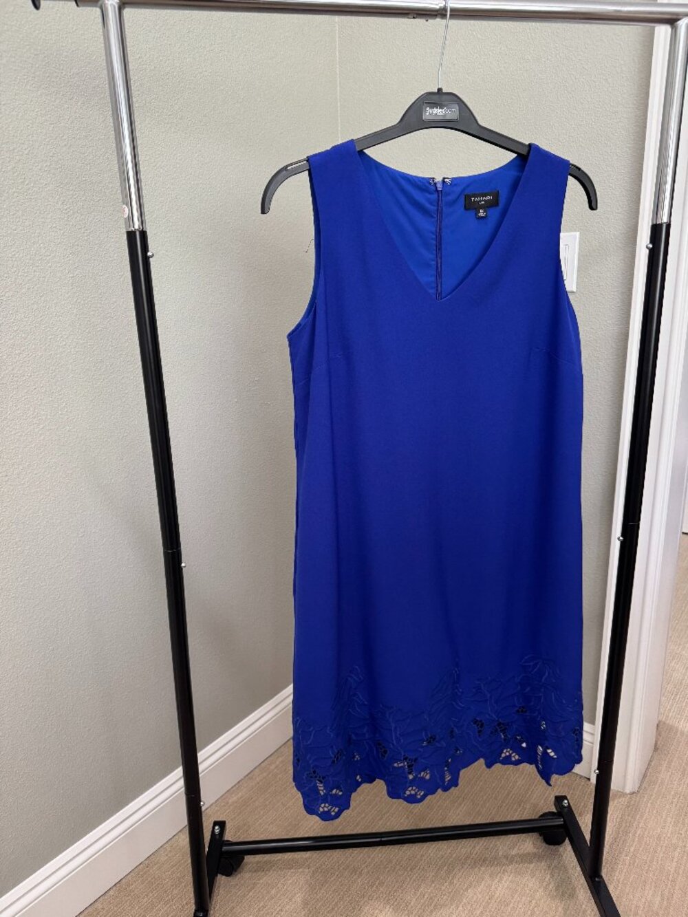 Tahari ASL Royal Blue Sleeveless Sheath Dress